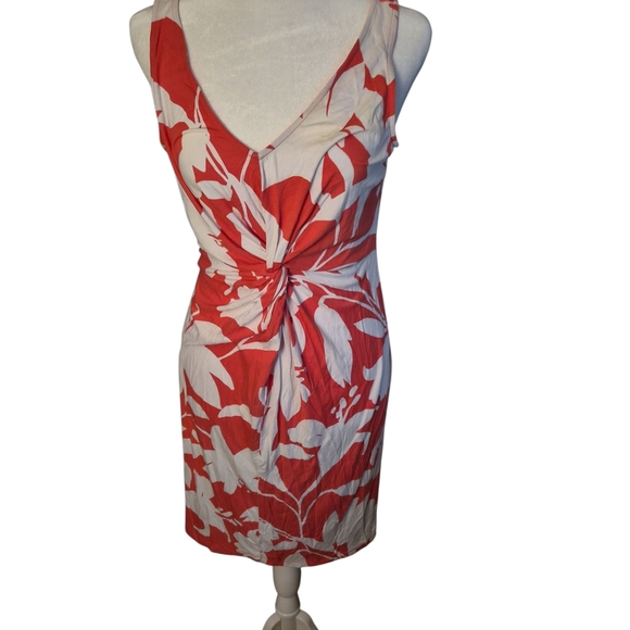 Tommy Bahama Red and White Floral Mini Dress - Picture 1 of 2